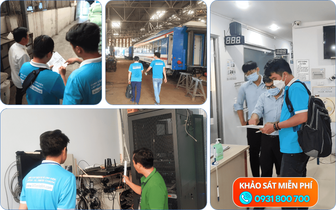 Khảo sát thi công hạ tầng mạng wifi và camera chuyên nghiệp