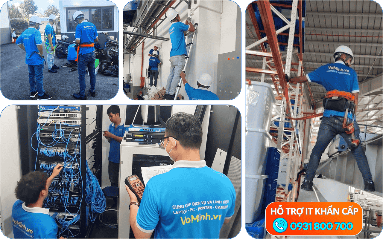 Thi công mạng wifi nhà xưởng và lắp đặt Camera trên cao chuyên nghiệp tại TPHCM