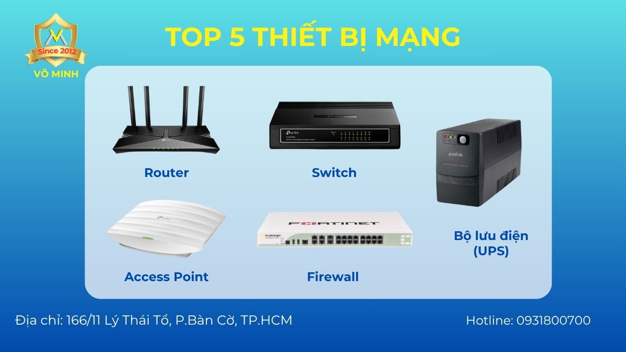 Top 5 Thiết bị Mạng văn phòng nên đầu tư