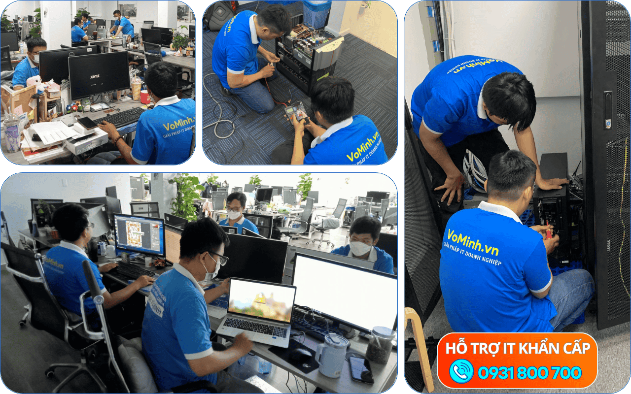 Dịch vụ hỗ trợ IT khẩn cấp và bảo trì hệ thống máy chủ Server doanh nghiệp