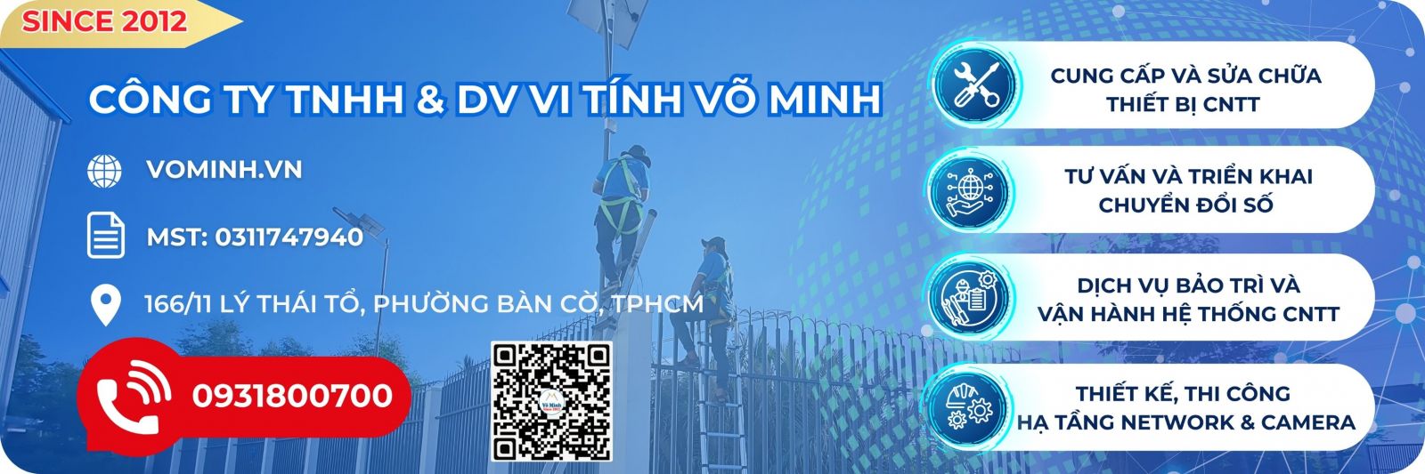 Dịch vụ thi công hạ tầng mạng wifi & camera chuyên nghiệp trọn gói cho doanh nghiệp tại Võ Minh TPHCM