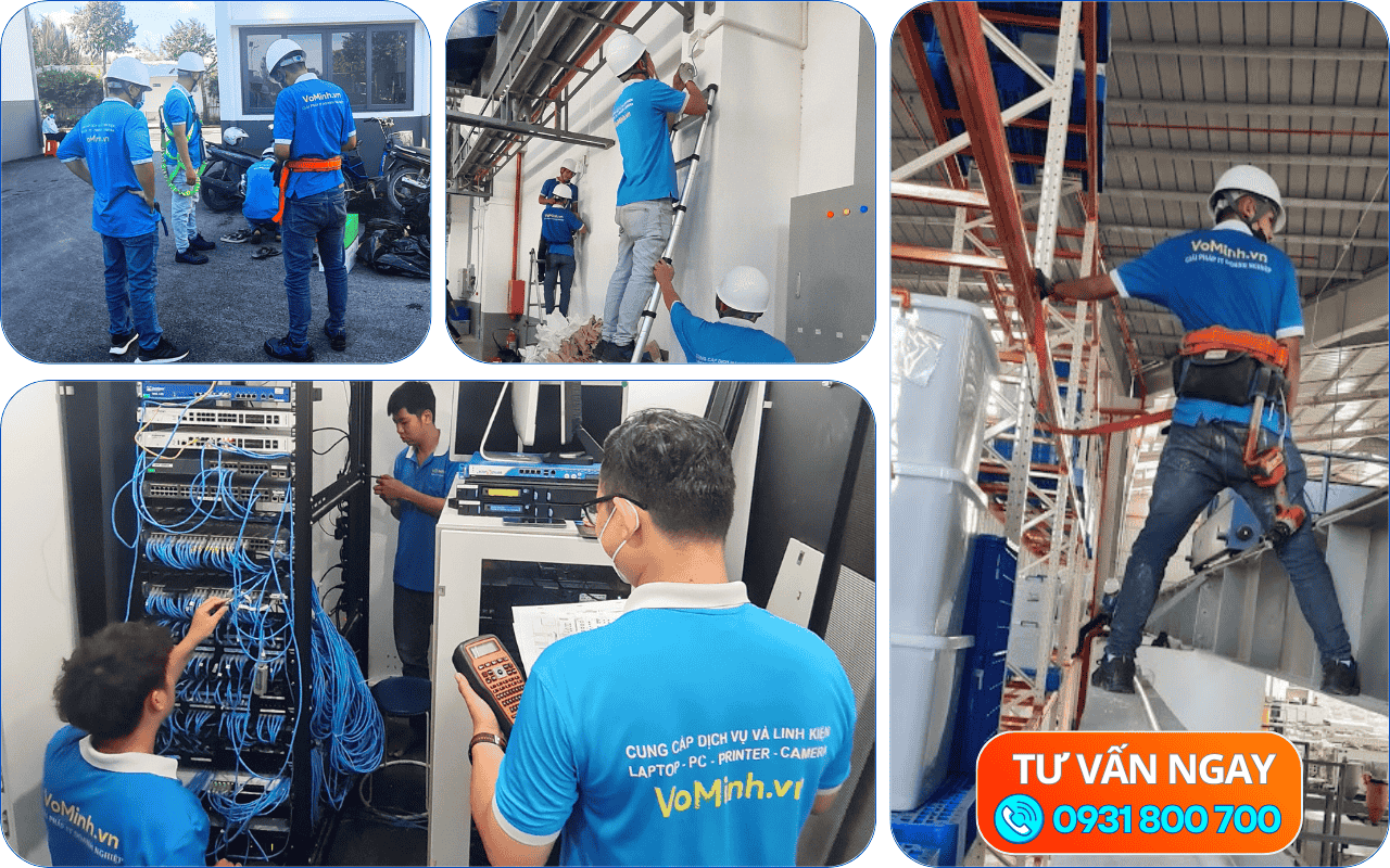 Thi công lắp đặt hệ thống mạng LAN và camera giám sát văn phòng chuyên nghiệp