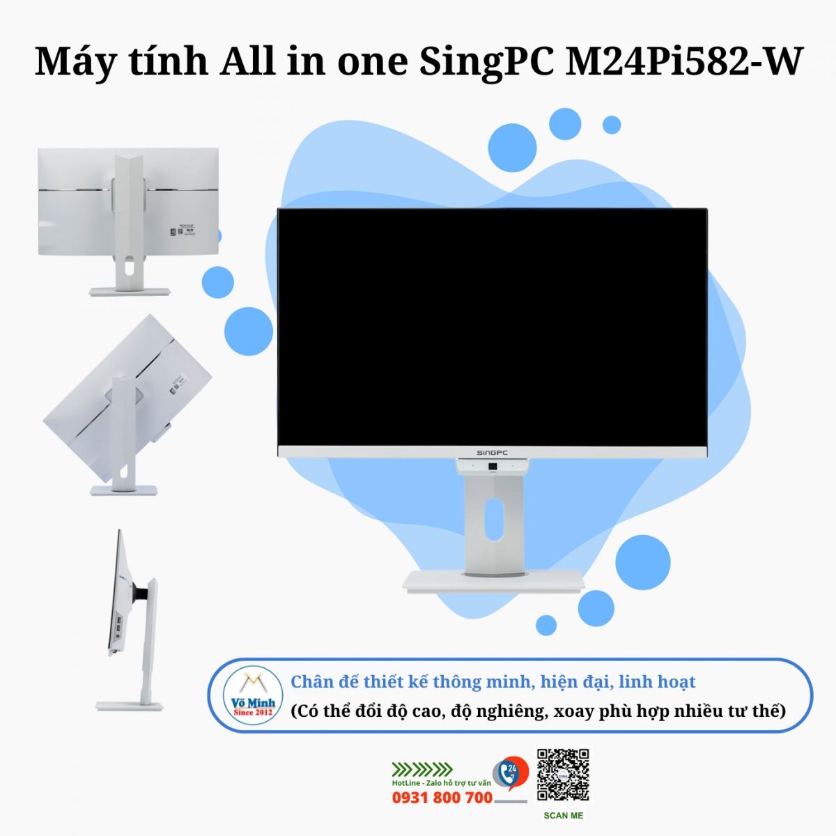 Máy-tính-All-In-One-SingPC-M24Pi582-W-i5-10400-8GB-256GB-238FHD-WF-BT-Camera-Mic-Loa-K-M-Win11Pro